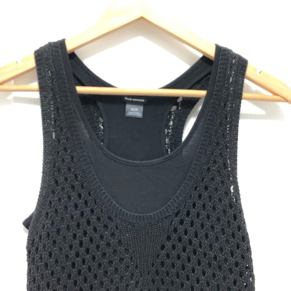 Club Monaco Crochet Mid-Length Racerback Casual Dress - Size XS